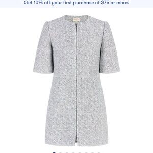 Elegant Gray Tweed dress